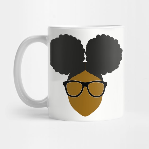 Black Nerd Blerd Afro Puffs by blackartmattersshop